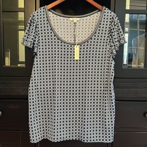 Max Studio Summer Short Sleeve Summer Top - Large